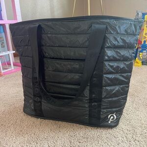 Peloton Black Puffer Tote